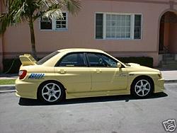 2002 WRX, Blaze Yellow, C-West Kit-vicswingside.jpg