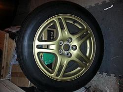 FS/WTT:02-03 Painted Gold wrx wheels / Potenz RE-forumrunner_20131009_191832.jpg