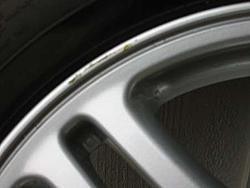 FS: Stock WRX Rims with Pretty Bald RE92's-tire-3-rash-2.jpg