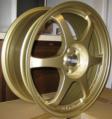 SSR Type C RS Rare Gold 18x8 5x100 Mint+Tires+Lugs - i-Club - The